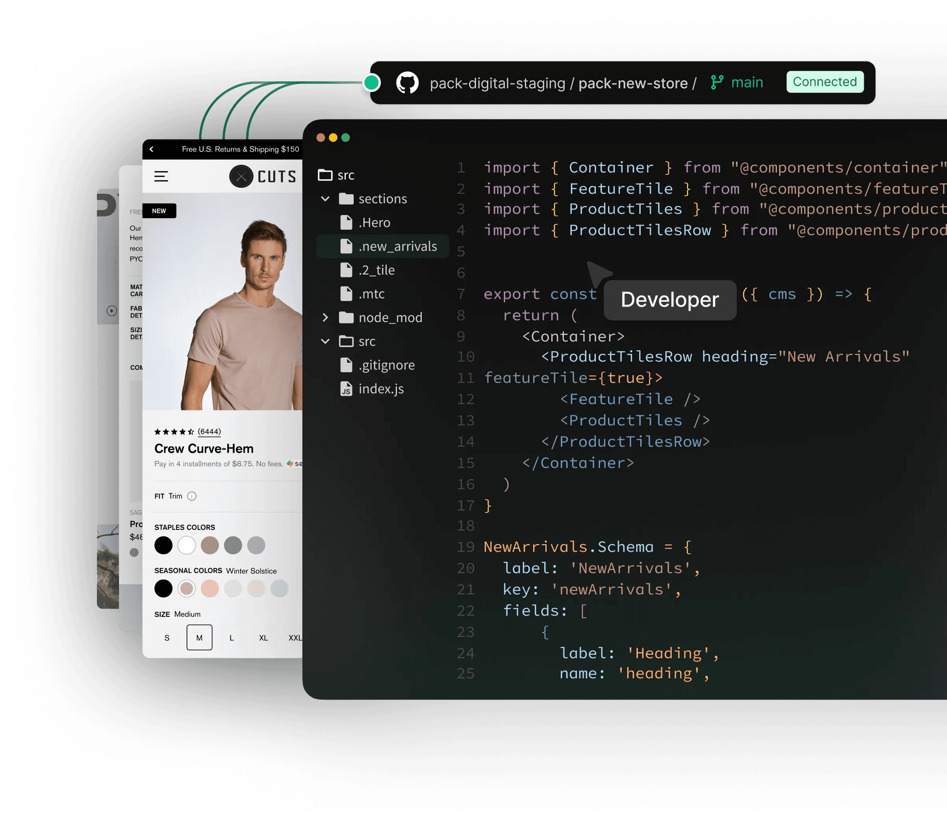 Pack developer dashboard