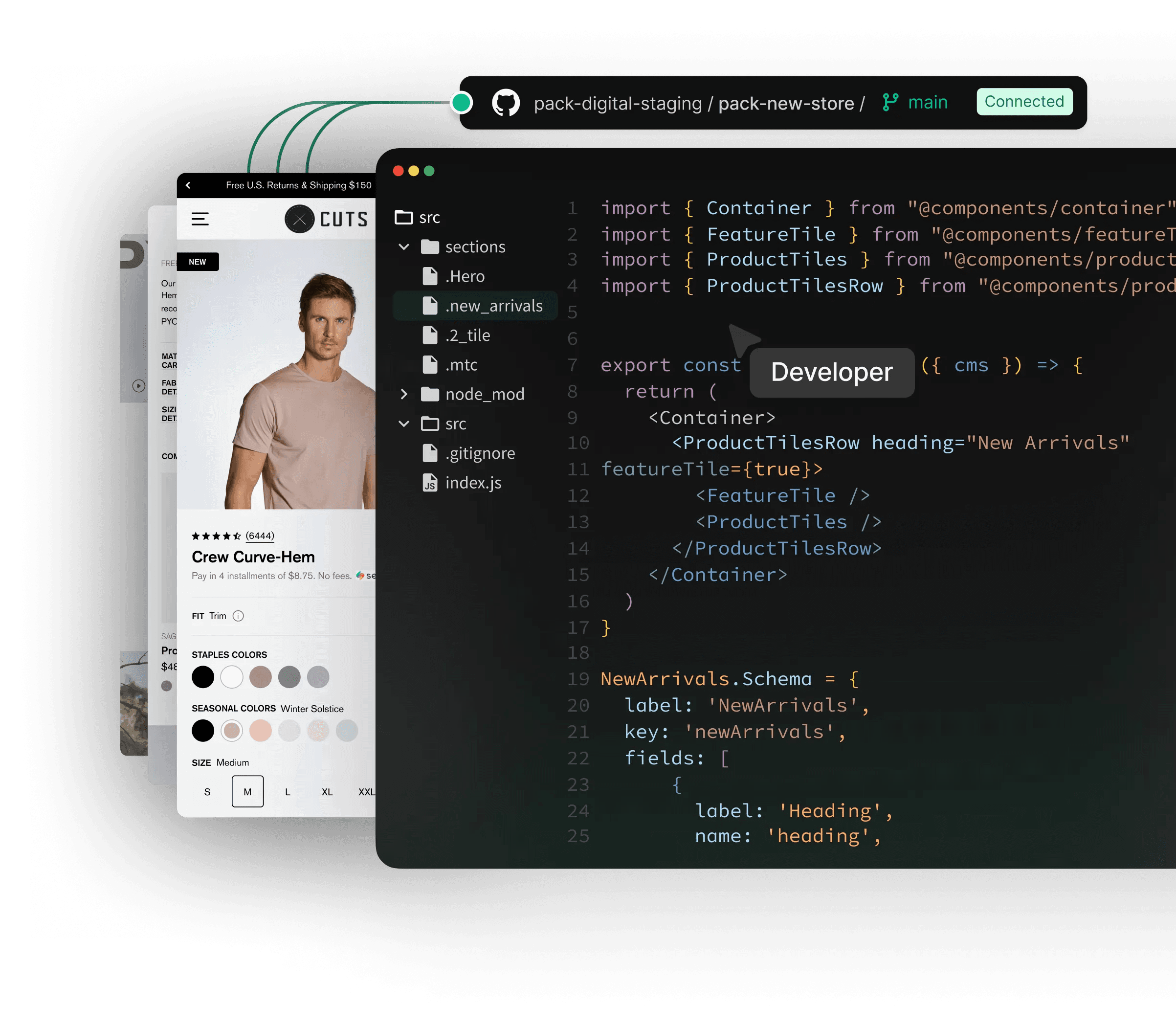 Pack developer dashboard