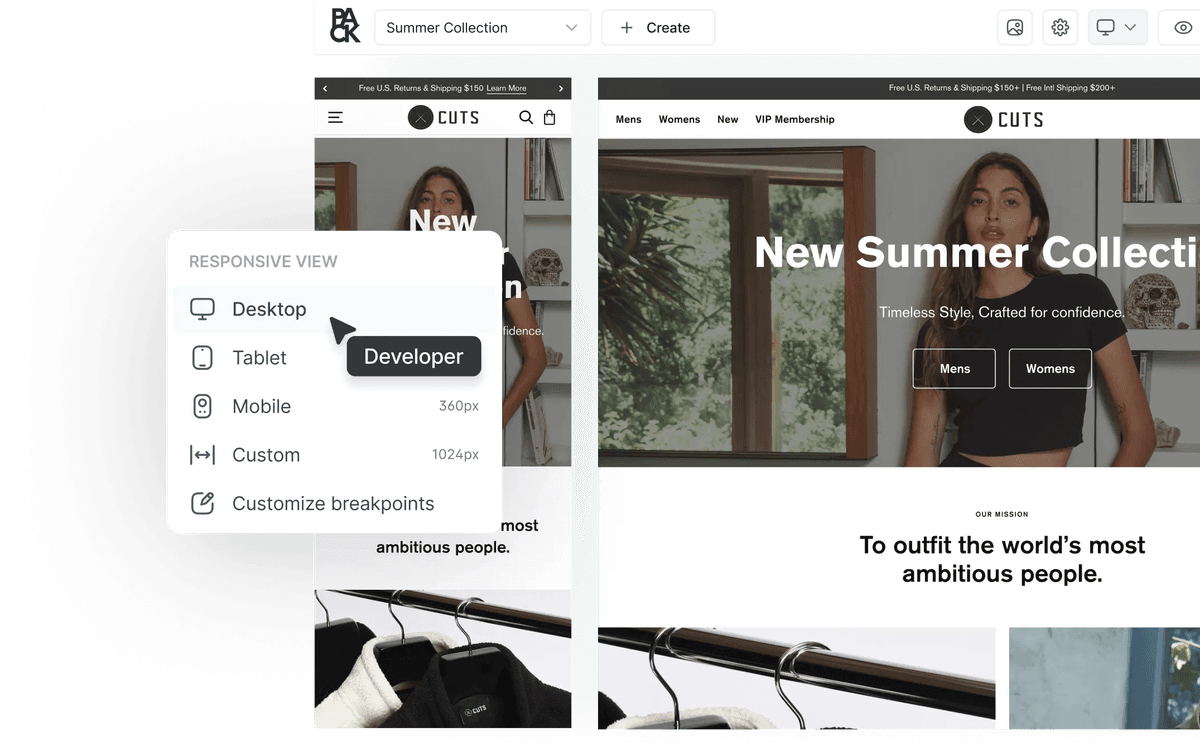 Optimized for websites