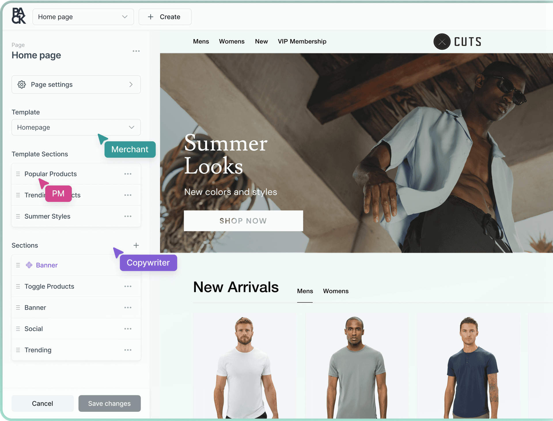 Pack Visual CMS