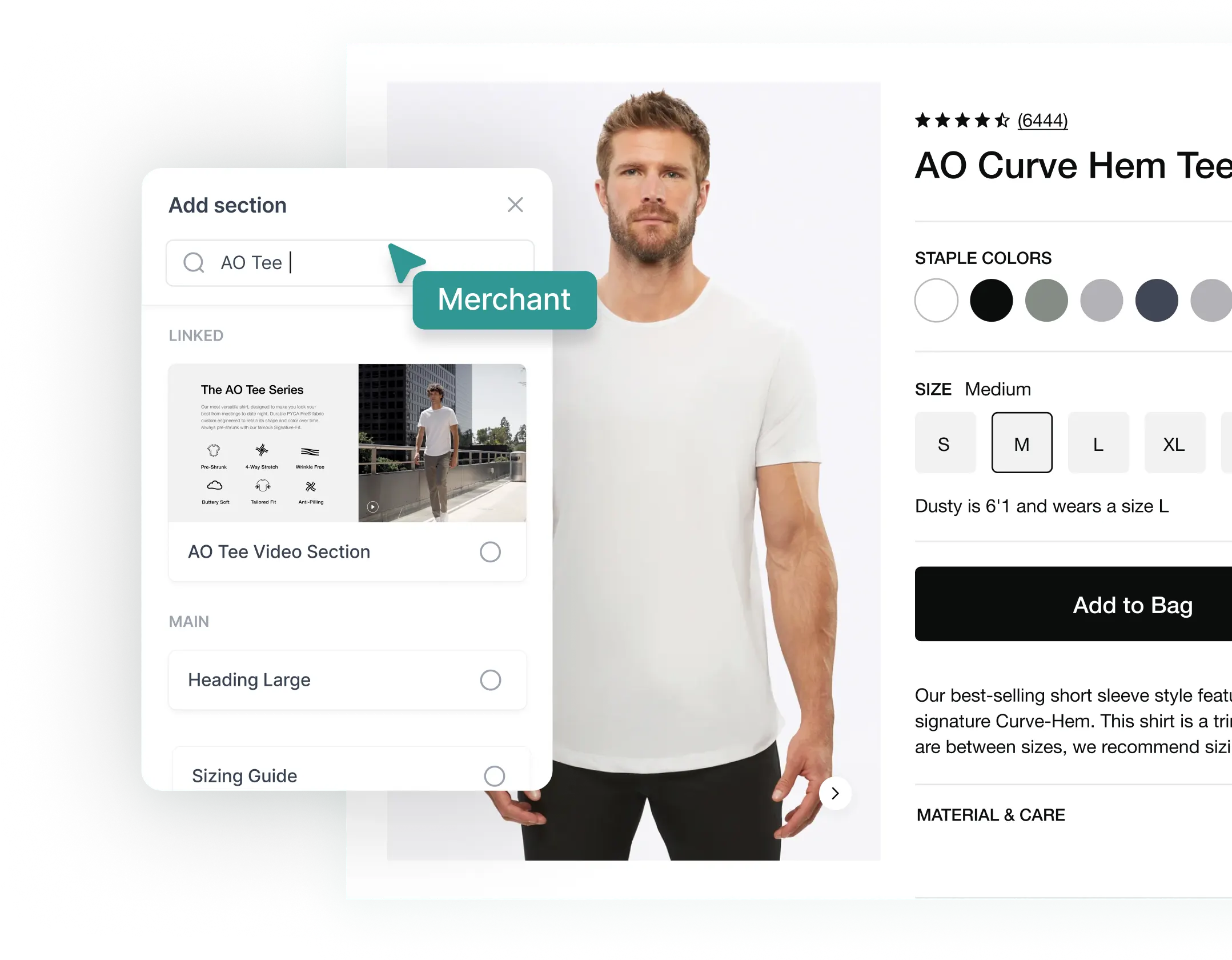Pack CMS adding content